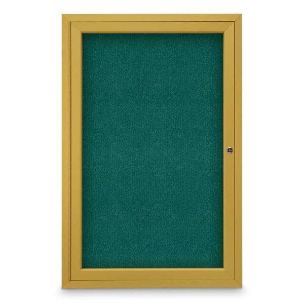 Sliding Door Indoor Enclosed Corkboard, 7
